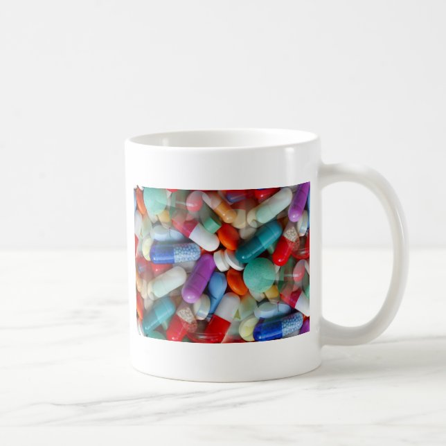 pills drugs coffee mug (Right)