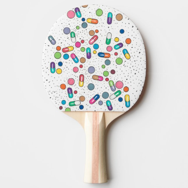 Pills Ping Pong Paddle (Front)