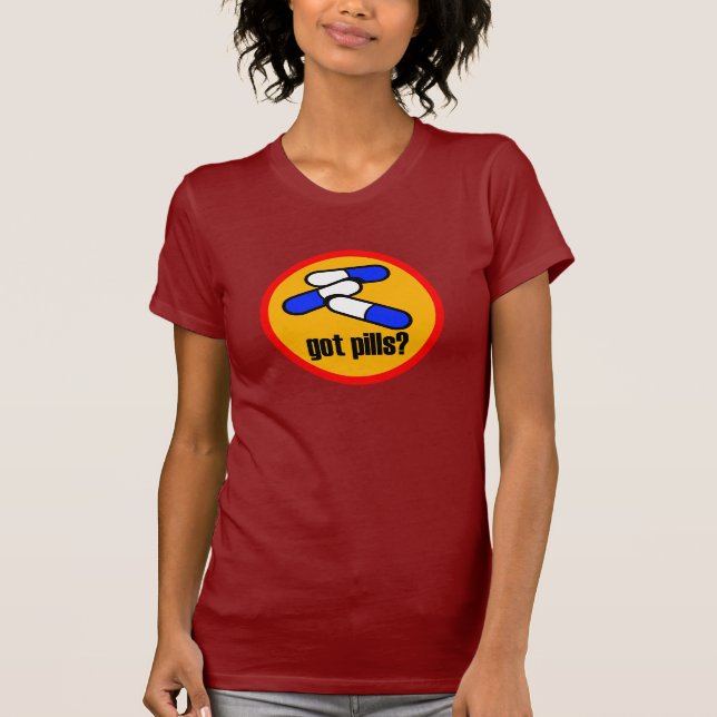 PILLS ROAD SIGN T-Shirt (Front)