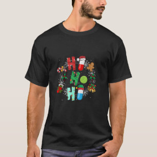 Pills Snowman Reindeer Santa Claus Pharmacy Crew C T-Shirt