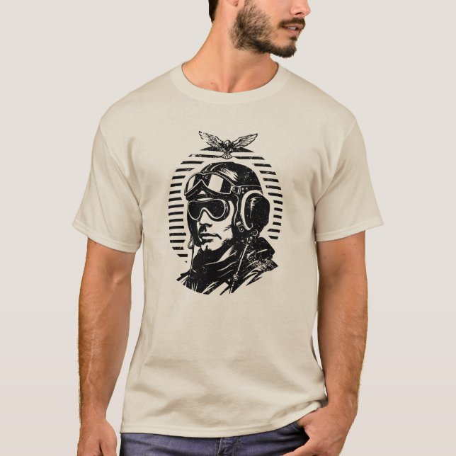Pilot Air force Army T-Shirt (Front)