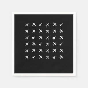 Pilot Aircraft Flying Aviator Flight Engineers Pla Napkin