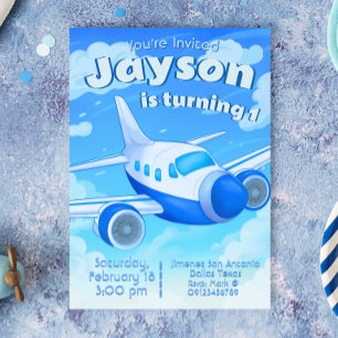 Pilot - Airplane Boy Birthday Invitation