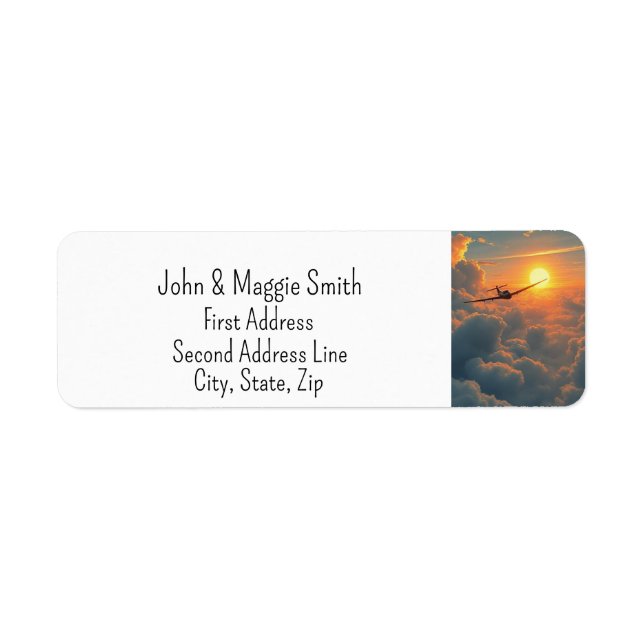 Pilot Airplane Plane Flying Sky Sunset (Front)