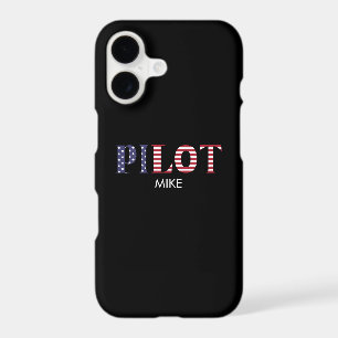 Pilot American Flag Patriotic Custom Aviation