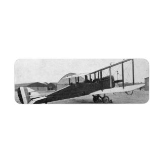 Pilot Aviation Airplane Vintage return address