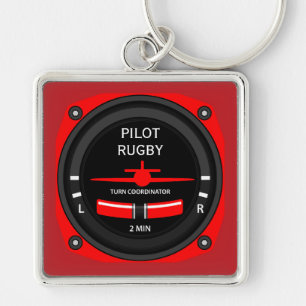 Pilot Aviation Geek Keychain