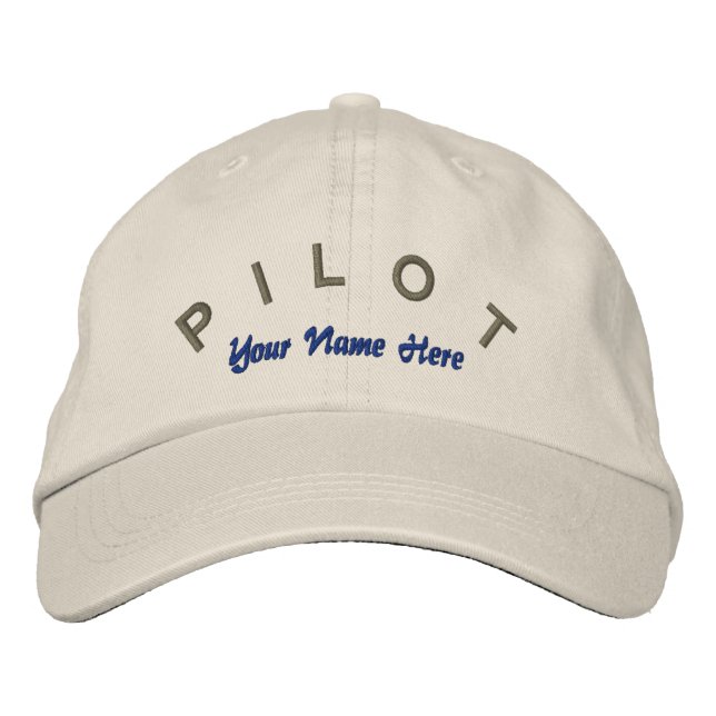 Pilot Aviator Custom Hat (Front)