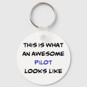 pilot, awesome keychain