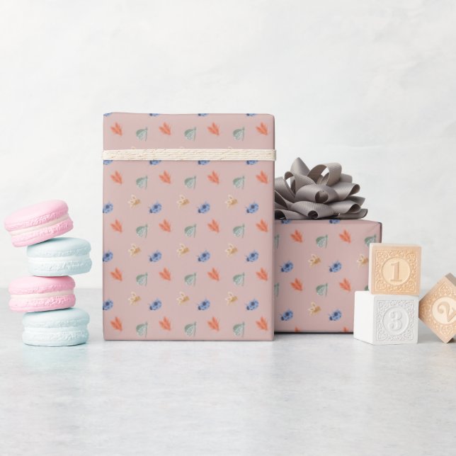 Pilot Bugs in Pink Wrapping Paper (Baby Shower)