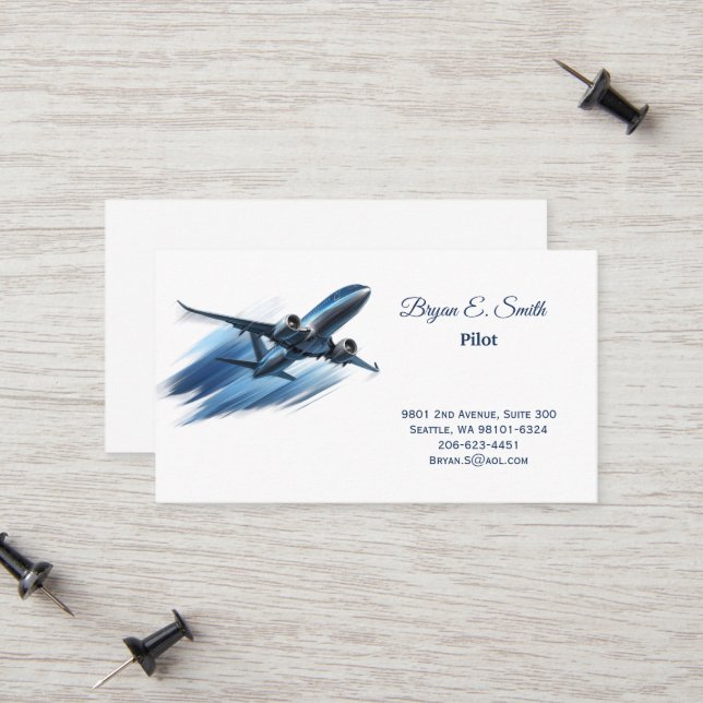 Pilot Business Card (Front/Back In Situ)