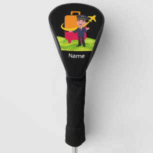Pilot Captain in the golf course  Aviation Lovers  Head Cover