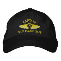 Pilot captains custom name and monogram