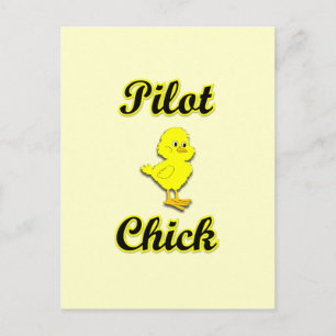 Pilot Chick Postcard