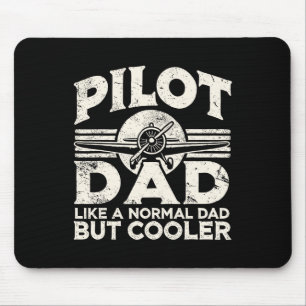 Pilot Dad Airplane Mouse Pad