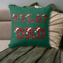 Pilot Dad Christmas Letters Lights Ornaments Funny