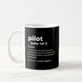 Pilot Definition Airplane Jet Aviation Coffee Mug