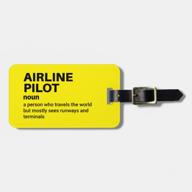 Pilot Definition – Travel Accessory  Luggage Tag (Front Horizontal)