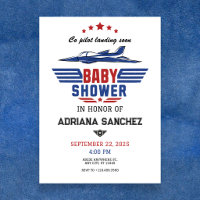Pilot fighter plane baby shower