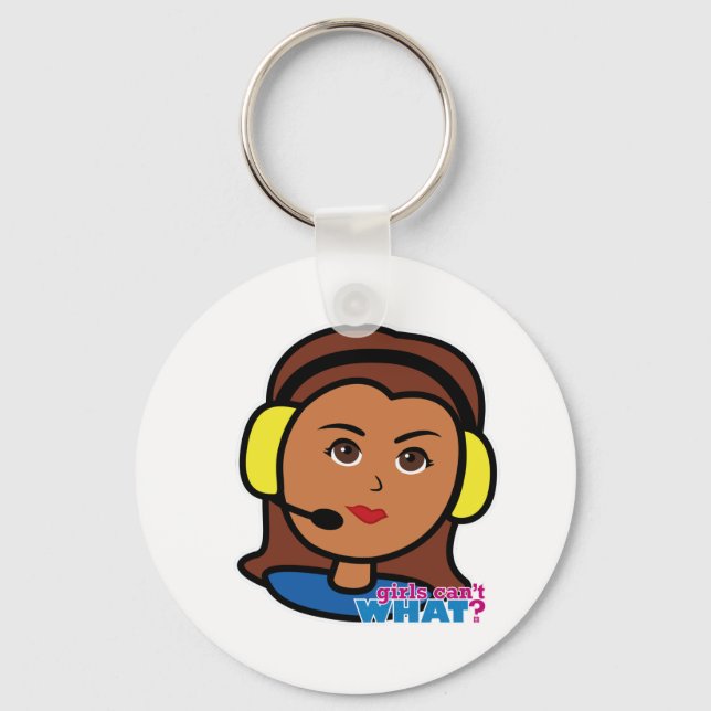 Pilot Girl Keychain (Front)