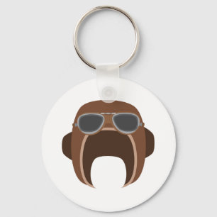 Pilot Helmet Keychain
