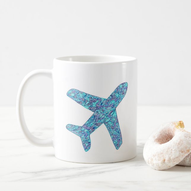"Pilot In Progress" Airplane Mug (With Donut)