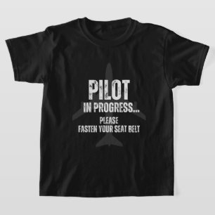 pilot in progress future pilot airplane aircraft T-Shirt