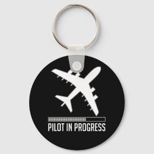 Pilot In Progress Keychain