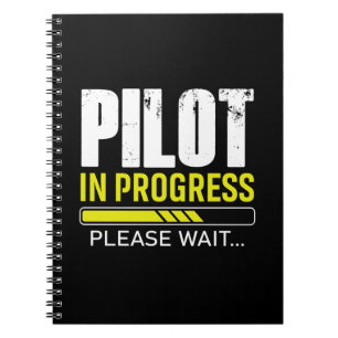 Pilot in Progress… Please Wait Pilot Gift Idea Notebook