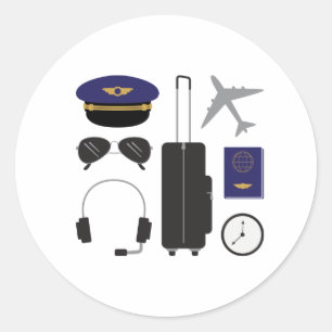 Pilot Items Classic Round Sticker
