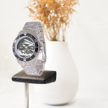 Pilot Life Typography & Airplane Mountains Sunset Watch<br><div class="desc">Pilot Life Typography & Airplane Mountains Sunset Watch. Perfect for the Aviation enthusiast or pilot!

Contact me for a different design prior to placing your order. Thanks for visiting our store!

Copyrighted by Soar In Style Designs LLC</div>