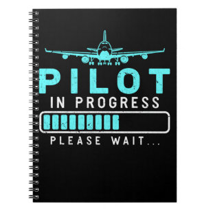 Pilot Loading Airplane Future Pilot Aircraft Notebook