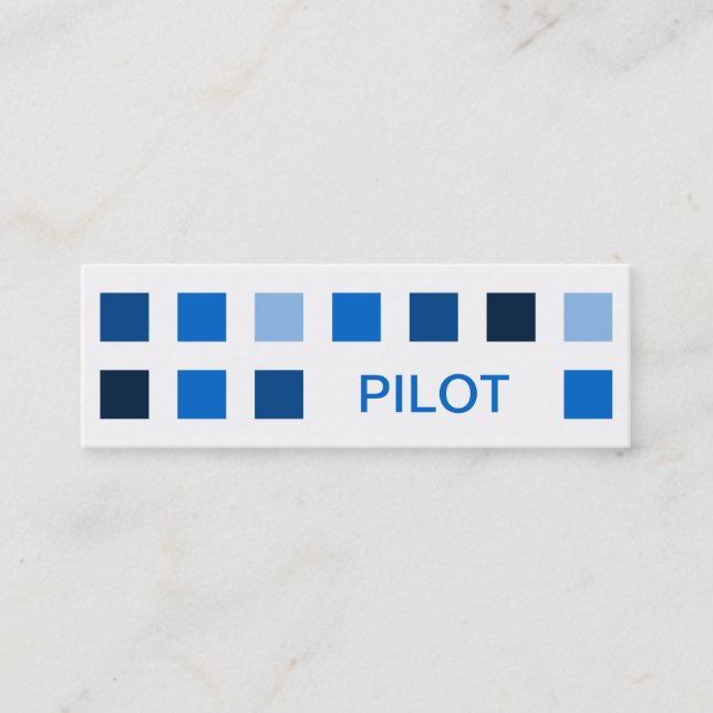 PILOT (mod squares) Mini Business Card (Front)