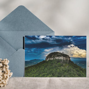 Pilot Mountain NC State Park   after storm rainbow Card