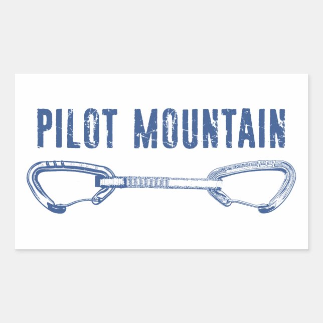 Pilot Mountain North Carolina Climbing Quickdraw Sticker (Front)