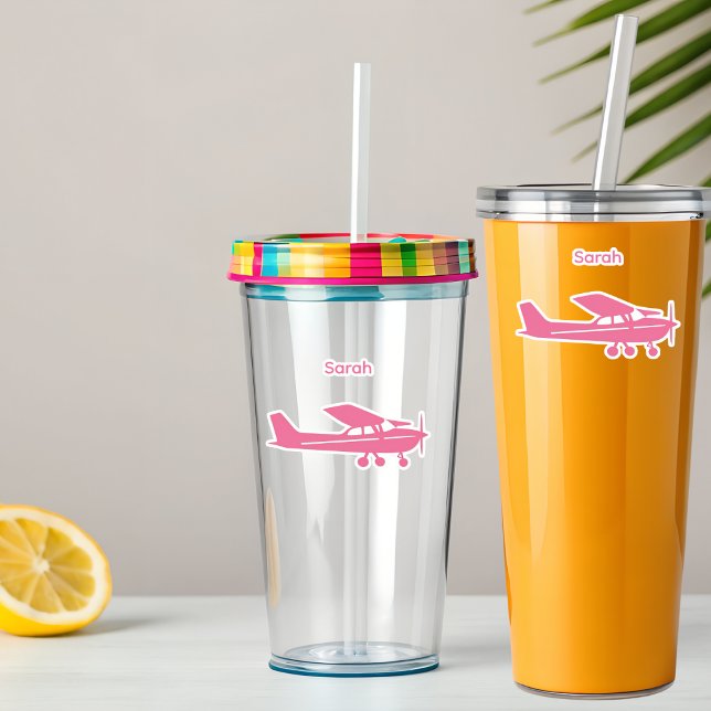 Pilot Pink Cessna Airplane Custom Name Girly (Creator Uploaded)