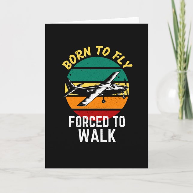 Pilot Plane Aviation Funny Saying Flying Piloting Card (Front)