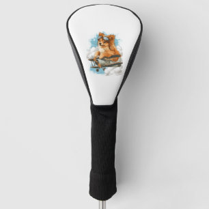 Pilot Pomeranian – Flying Ace Dog Golf Head Cover