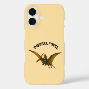 Pilot Riding on a Flying Pterosaur Dinosaur URM iPhone 16 Case