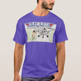 Pilot Sloth Watercolor T-Shirt