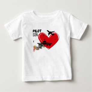 "PILOT SON – Proud Son Ready to Soar T-Shirt" Baby T-Shirt