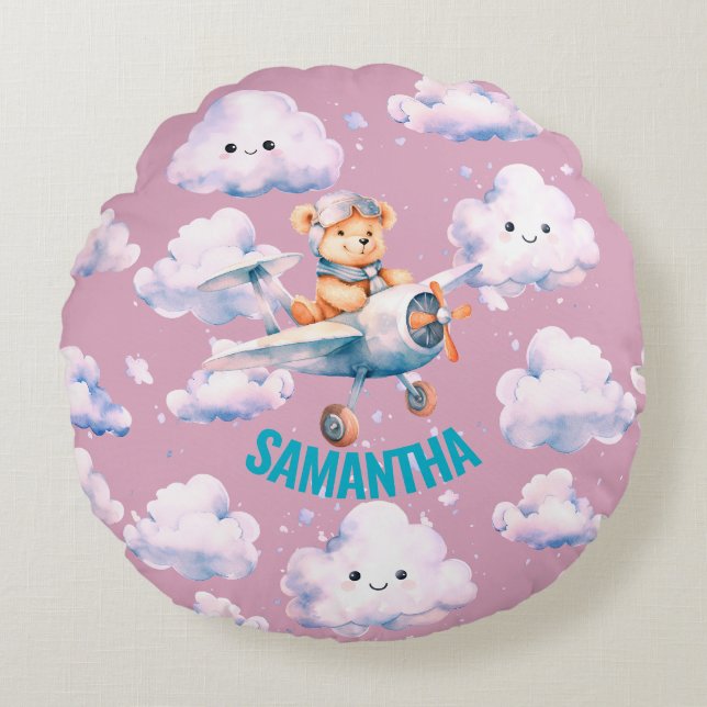 Pilot Teddy Pillow (Front)