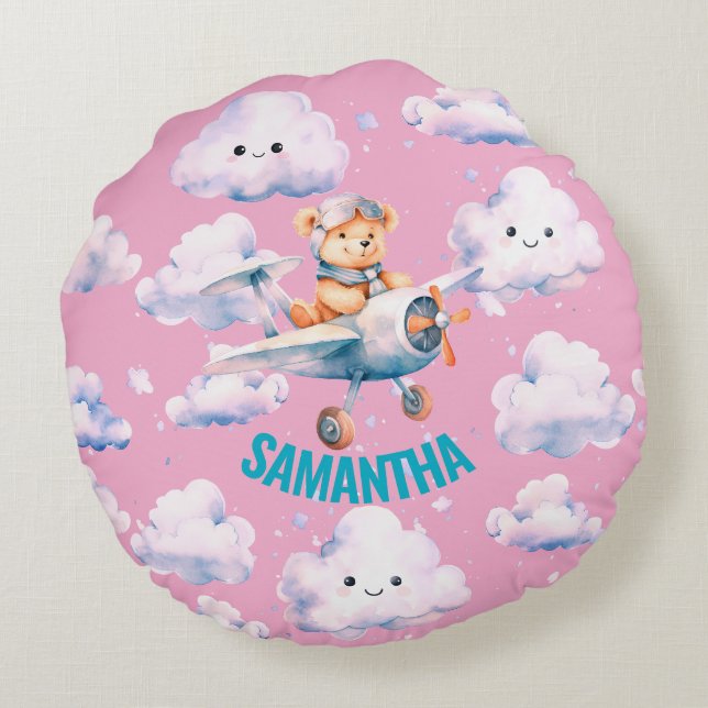 Pilot Teddy Pillow (Back)