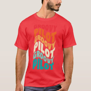 Pilot Vintage Retro 60s 70s 80s Vibes T-Shirt