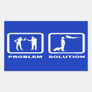 Pilot Wife Plane Problem Solution Sticker