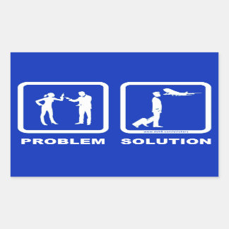 Pilot Wife Plane Problem Solution Sticker