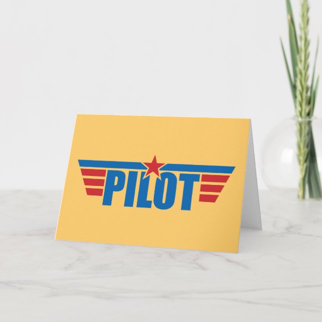 Pilot Wings Badge - Aviation Card (Front)