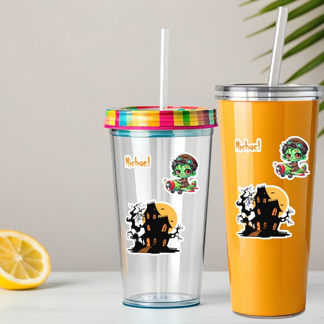 Pilot Zombie flying Airplane House Funny Halloween (Creator Uploaded)