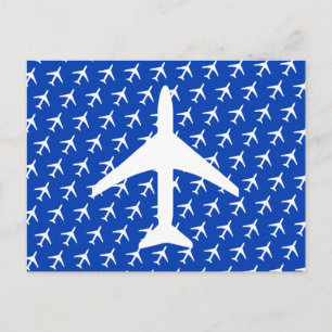 Pilote d'avion funky blanc Cartes postale d'aviati