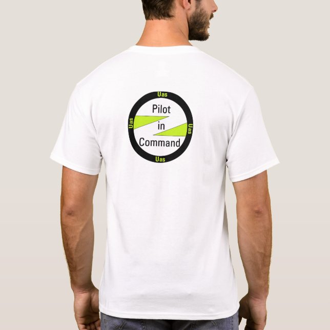 Pilote de drone en T-shirt (Dos)